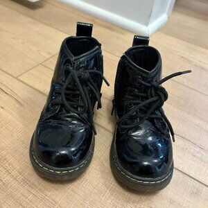 Piper Finn - Jet Black Toddler Combat Boot - Size 7